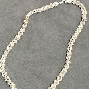 Intricate Silver Rope Necklace